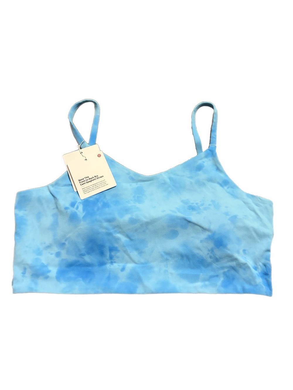 NWT Lululemon Cami Spaghetti-Strap Bra (Smoothie Wash Blueberry Multi) Size L/XL